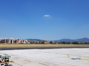 Vista de la pista del Aeropuerto de Roma-Ciampino