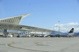 Aeropuerto de Bilbao: una vista de la plataforma