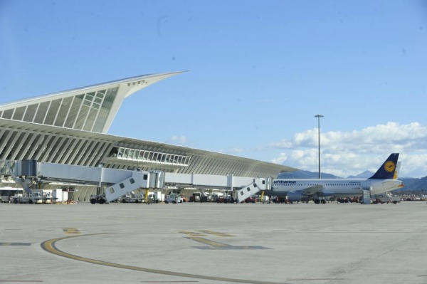 Aeropuerto de Bilbao: una vista de la plataforma