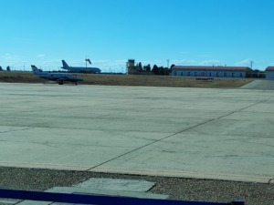 Aviones en la pista del Aeropuerto de Valladolid