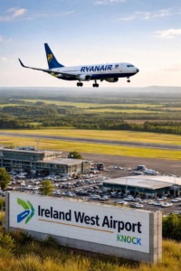 Avión de Ryanair aterriza en el aeropuerto de Knock