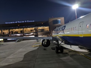 Avión de Ryanair en el Aeropuerto de Treviso
