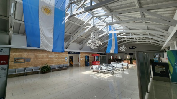 Interior del Aeropuerto de San Luis, Argentina