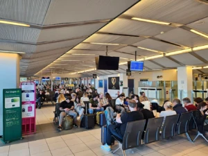 Zona de espera en el aeropuerto de Verona