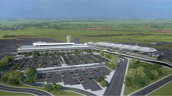 Vista aérea del aeropuerto Alfonso Bonilla Aragón, Cali