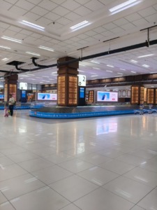 Reclamo de equipaje y señalización en el aeropuerto de Delhi