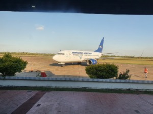 Avión de Aerolíneas Argentinas en el Aeropuerto de Formosa