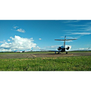 Aviones en la pista del Aeropuerto Internacional de Formosa