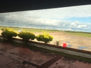 Vista de la pista desde el Aeropuerto Internacional de Formosa