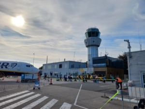 Vista del aeropuerto de Maastricht-Aachen, Países Bajos