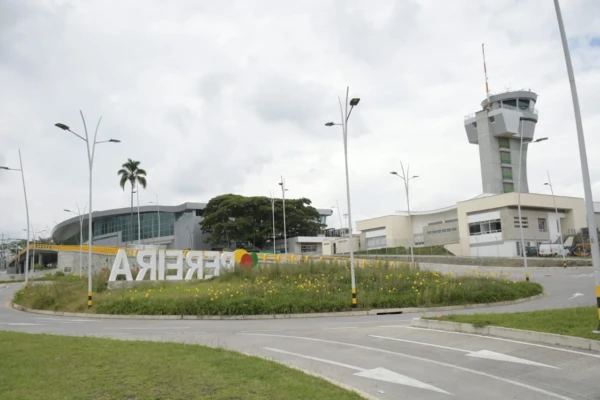 Vista del aeropuerto Matecaña de Pereira, Colombia