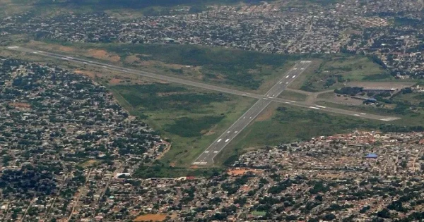 Vista aérea del aeropuerto Camilo Daza de Cúcuta