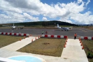 Aviones en la pista del Aeropuerto de Chachapoyas