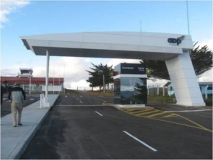 Entrada al Aeropuerto de Chachapoyas, Amazonas, Perú