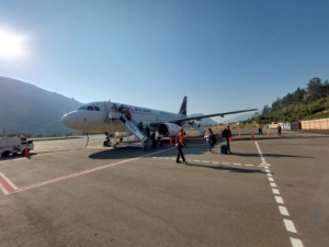 Desembarcando en el Aeropuerto Comandante FAP Germán Arias Graziani