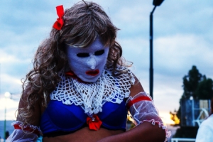 Los Camilles de Sapallanga: personaje con máscara