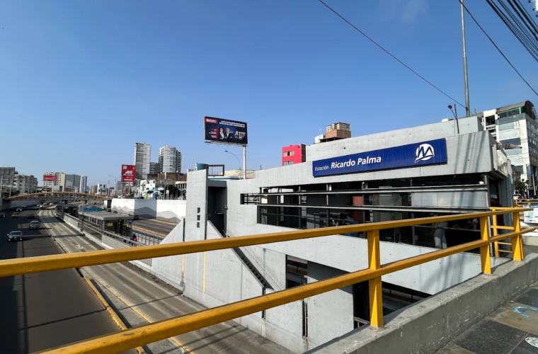 Ricardo Palma: estación del Metropolitano y entorno urbano