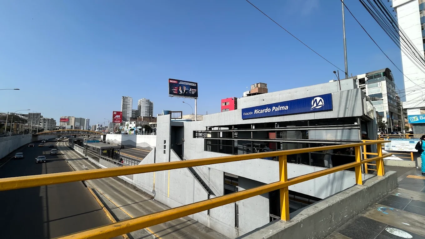 Ricardo Palma: estación del Metropolitano y entorno urbano