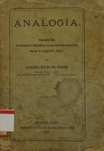 Analogía. Segundo año de Gramática castellana en las escuelas normales, según el programa oficial