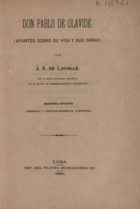 Don Pablo de Olavide – Apuntes sobre su vida y sus obras