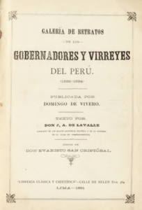 Galería de retratos de los gobernadores y virreyes del Perú (1553-1824)