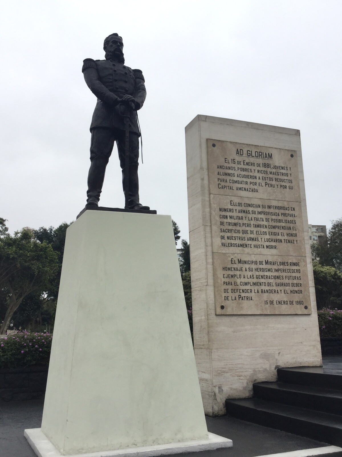 Andrés Avelino Cáceres: bronce en memoria de un héroe