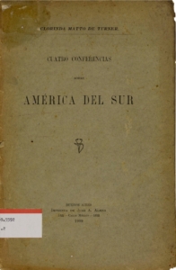 Cuatro conferencias sobre América del sur