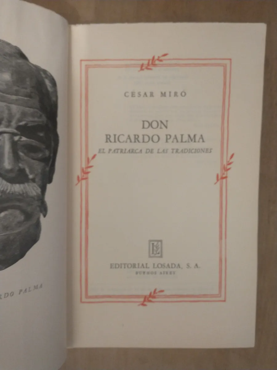 César Miró presenta a Don Ricardo Palma