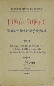 Hima – Sumac : Drama en tres actos y en prosa