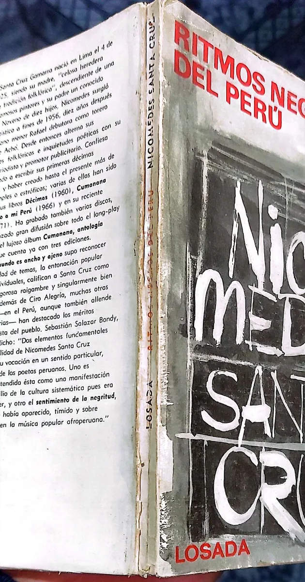Nicomedes Santa Cruz: Ritmos negros plasmados en libro