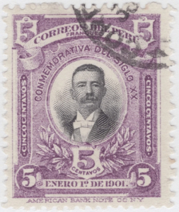 Sello conmemorativo de Eduardo López de Romaña – 1901