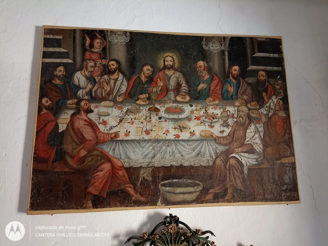 Última Cena: Lienzo histórico en exhibición