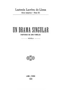 Un drama singular (Historia de una familia) Novela