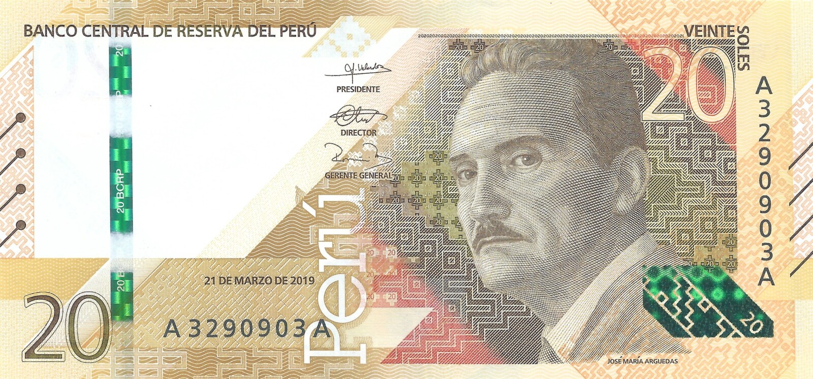 Veinte soles: detalles del billete peruano actual