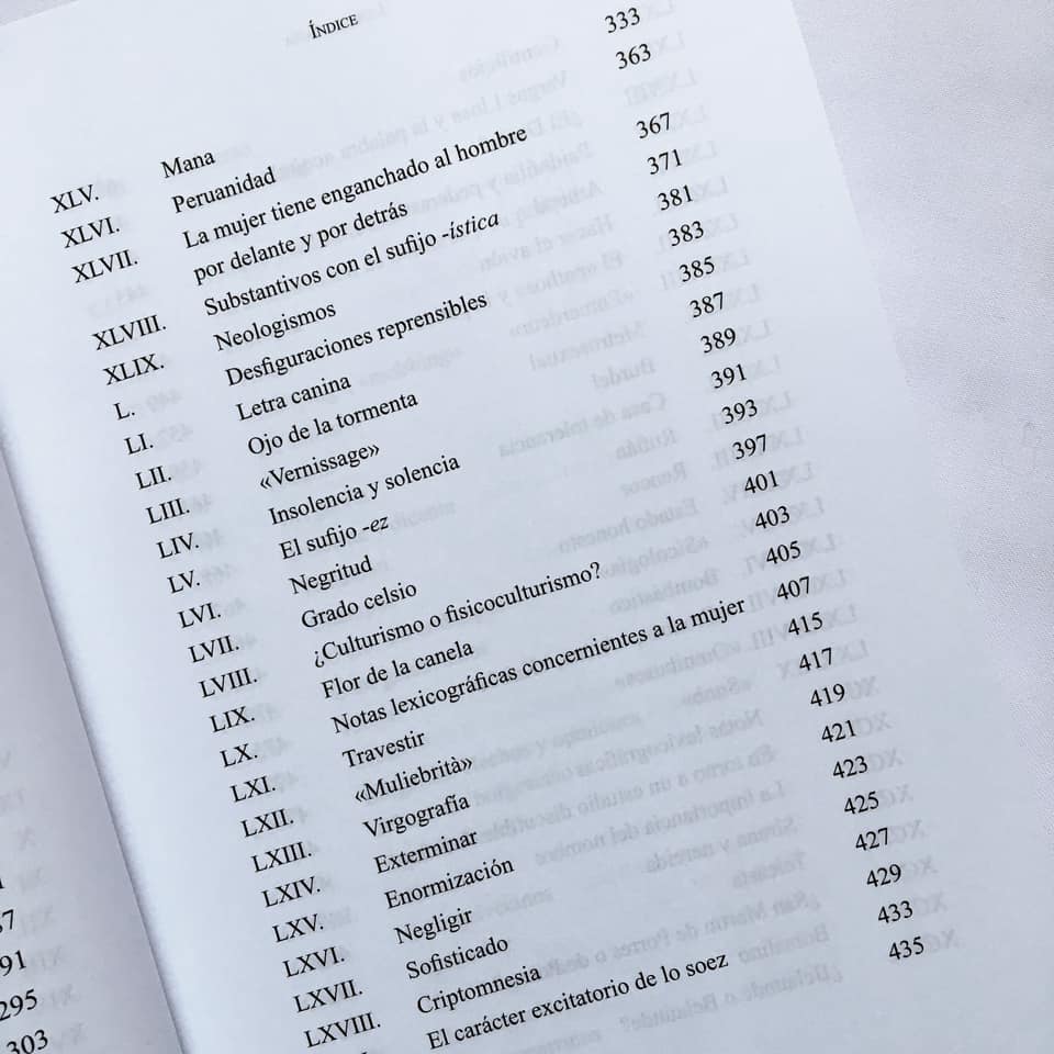 Índice lexicográfico: explorando la “Virgografía” y otros…