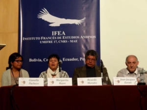 Panelistas del IFEA en evento sobre estudios andinos