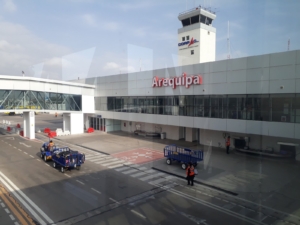 Vista del Aeropuerto Internacional Alfredo Rodríguez Ballón, Arequipa